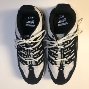 Women’s Avia Look New Black/White Sneakers Tennis Athletic Shoes Sz 6.5 Wide